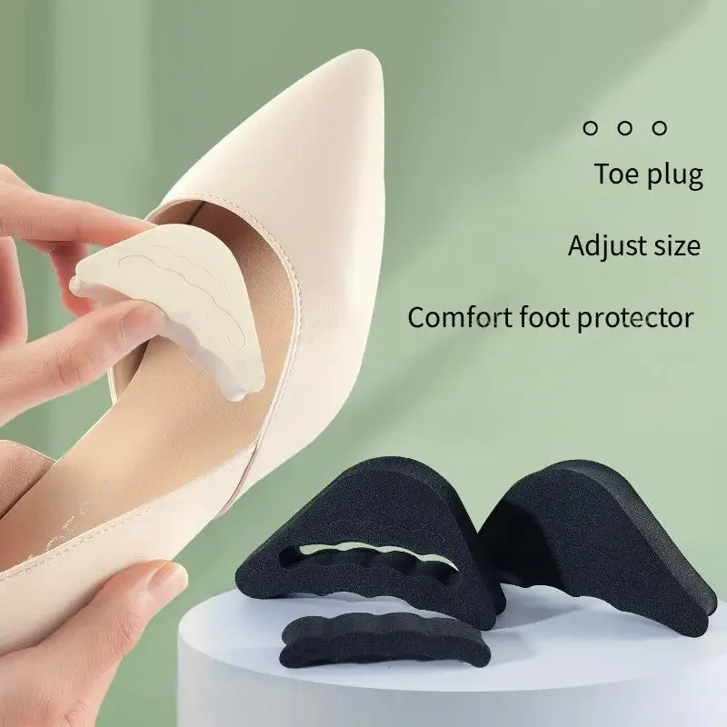 Sneaker Care Shoe Box - 女性ハイヒールつま先プラグ快適なソフトインソール前足衝撃吸収つま先ボックスクッションフットケア製品靴アクセサリー