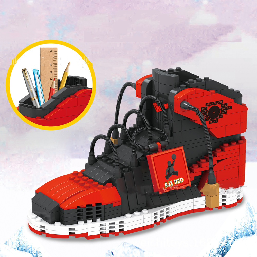 スポーツバスケットボールシューズビルディングブロックスニーカ - Sneaker Care Shoe Box のレビューと価格