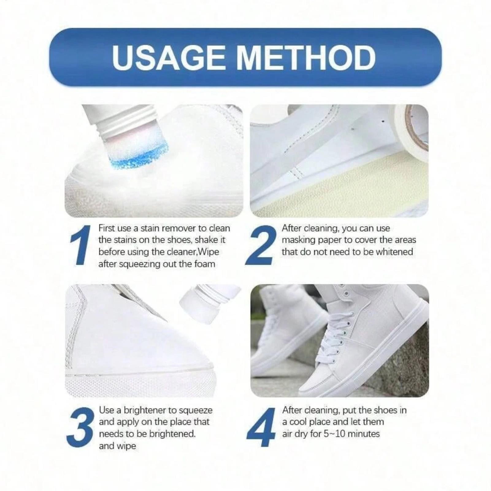 無洗浄フォームシューズクリーナー 100 ミリリットル白い靴 - Sneaker Care Foam のレビューと価格